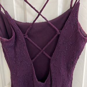 Dark purple elegant long dress